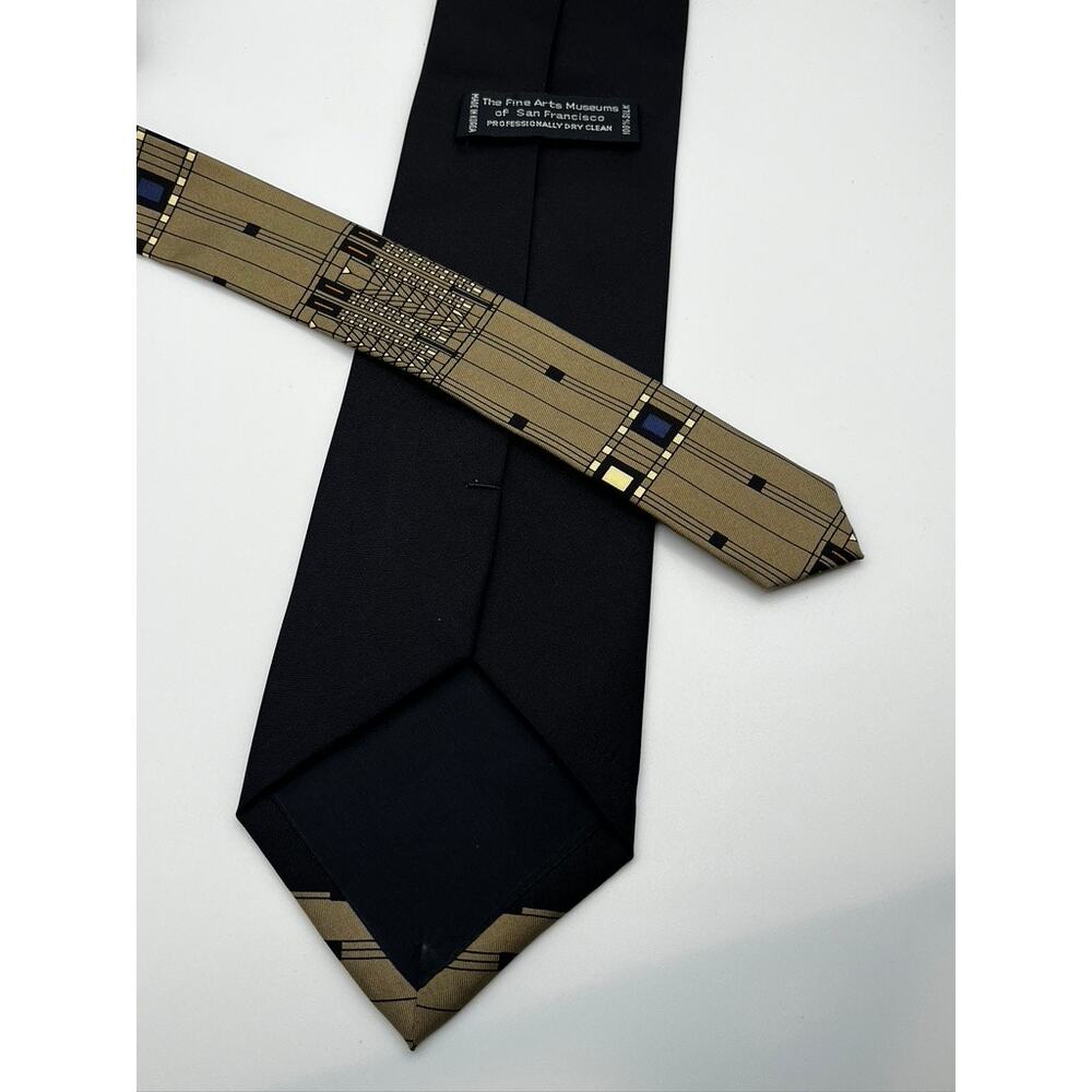 Frank Lloyd Wright Tree of Life Mens Silk Tie Wearable Art - Picture 6 of 7